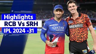 RCB vs SRH IPL Highlights 2024 Bengaluru vs Hyderabad Highlights  RCB vs SRH IPL 2024 Highlights [upl. by Karrah]