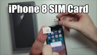 iPhone 8  8 Plus SIM Card How to Insert or Remove [upl. by Woehick]