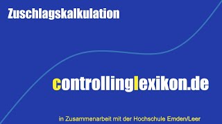 Zuschlagskalkulation [upl. by Akimit]