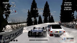 Gran Turismo 4  F1 vs Rally Challenge on SNOW  ICE 🏎❄ PS2 HD [upl. by Lee]