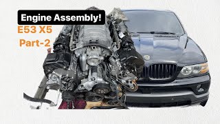 BMW E53 X5 N62 Engine Assembly Part2 [upl. by Lad]