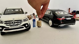 118 Scale Diecast Model MercedesBenz XClass Vs S680 Maybach Cars Facing  Car Review  Automobile [upl. by Heady672]