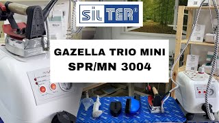 Profesjonalna stacja pary Silter Gazella Trio mini SPRMN 3004 3w1 żelazko szczotka pistolet [upl. by Naelopan]