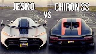 THE CREW MOTORFEST KOENIGSEGG JESKO VS BUGATTI CHIRON SS WHICH IS FASTEST [upl. by Eanyl913]