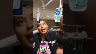 My personal opinion about water flossers  I can’t do it  flossing waterflosser dentalstudent [upl. by Leola]