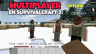 Survivalcraft 2 MULTIPLAYER 🥴 Como JUGAR configuración y más Android ✓ [upl. by Nnahgem]