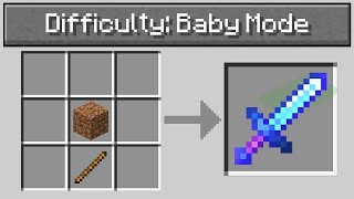 Is BABY MODE Really the Easiest Way to Play Minecraft [upl. by Shornick]