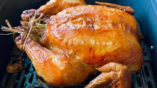 HOW TO MAKE JUICY WHOLE ROAST CHICKEN AT AIR FRYER CEBU LECHON MANOK [upl. by Fechter]