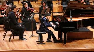 Aiden performs 3rd mvt of Piano Concerto No 19 in F K450 by Mozart [upl. by Kettie405]