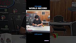 octahedron cube world record in 4404 seconds rubikscube puzzle shorts [upl. by Yvor]