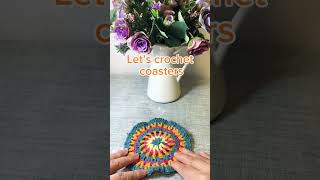 Let’s crochet coasterscrochetpatterns handmade easycrochet [upl. by Eeleak326]