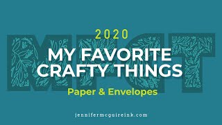 My Favorite Crafty Things 2020 PAPER amp ENVELOPES [upl. by Gwenny420]