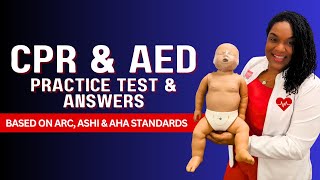 CPR amp AED Practice Written Test amp Answers  Based on ARC AHA amp ASHI Standards [upl. by Naginarb68]