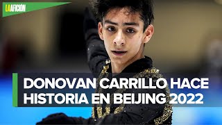 Donovan Carrillo avanza a final de patinaje artístico en Beijing 2022 [upl. by Tavis17]