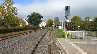 Führerstandsmitfahrt Friedrichsdorf  Friedberg Brunnenbahn [upl. by Ahsinrac]