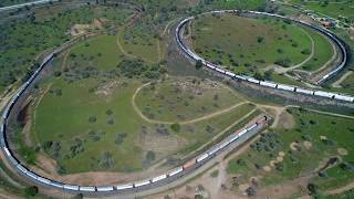 Tehachapi Loop in 4K [upl. by Ahsilrae]