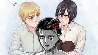 EREN MIKASA and ARMIN AOT  ♡Jealous♡  DoujinChan [upl. by Resa]