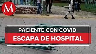 Paciente con covid19 escapa de hospital en Valle de Bravo Edomex [upl. by Atinuhs]