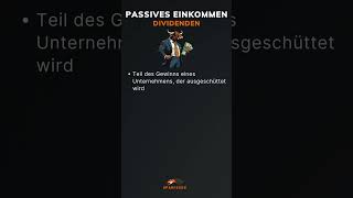 Passives Einkommen 💸 – So verdienst du mit Dividenden Geld [upl. by Kieran]