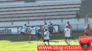 Entraînement du RCT au Stade Mayol 230712  wwwblogrctcom [upl. by Gottuard221]