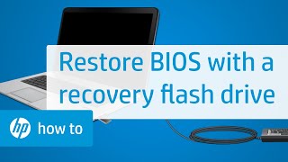 Restore the BIOS with a Recovery Flash Drive on HP Notebooks  HP Notebooks  HP Support [upl. by Xylon840]