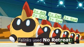 how to get infinite quotNo Retreatsquot on Falinks Pokemon Showdown [upl. by Kere]