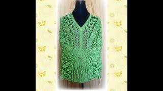 BLUSA EN PUNTO PERUANO Y CROCHET PASO A PASO A PASO [upl. by Shaver]