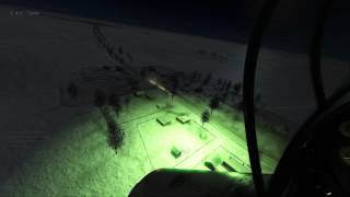 IL2 Sturmovik Battle of Stalingrad  Night Flight and use of Flares and Lights [upl. by Ellison784]