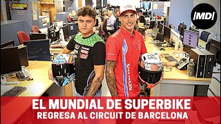 Los pilotos Xavi Vierge y Adrián Huertas preparados para el Mundial de Superbikes en el Circuit [upl. by Vite]