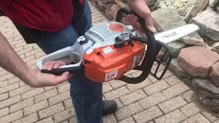 Stihl Chainsaw Cold Start Tutorial How to Start Your Stihl Chainsaw the Right Way [upl. by Ignacius]