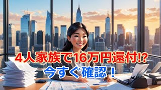 見落とすと損する！定額減税の全額をもらう方法 4人家族で16万円！年末調整で絶対確認すべきポイント [upl. by Eehsar]