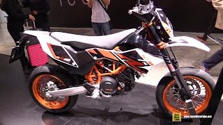 2017 KTM 690 SMC R  Walkaround  2016 EICMA Milan [upl. by Bergquist]