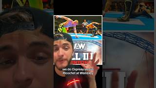 Ospreay vs Ricochet at All In AEW WillOspreay Ricochet MJF DanielGarcia PACAEW WWE [upl. by Doerrer]