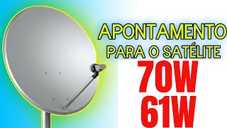 Apontamento Para o Satélite 61W e 70W [upl. by Aizat]