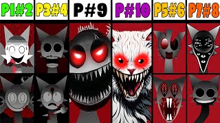 Phase 1 VS Phase 2 VS Phase 3 VS Phase 4 VS Phases 610 in Incredibox Sprunki versions  NEW MOD [upl. by Elmira976]