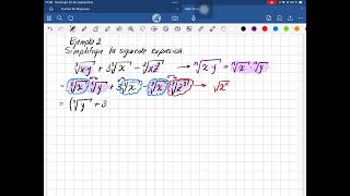 Radicales Simplificación de Radicales Ejemplo 2 [upl. by Cyrille]