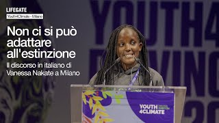 Il discorso in italiano di Vanessa Nakate allo Youth4Climate [upl. by Atteras]