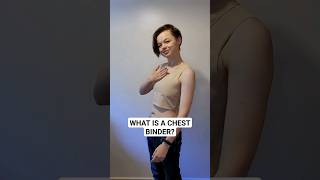 What is a chest binder binder nonbinary queer transgender lgbtq [upl. by Ballard]