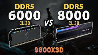 DDR5 6000 vs 8000  Ryzen 7 9800X3D  Test in 5 Games [upl. by Auerbach396]