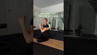 How To Release Rotator Cuff Muscle With Massage Ball [upl. by Cob]