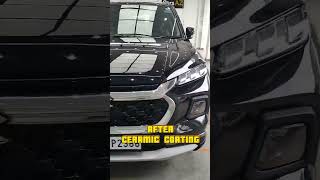 Before and after ceramic coating on this stunning Grand Vitara Notice the difference in shine [upl. by Arrekahs]