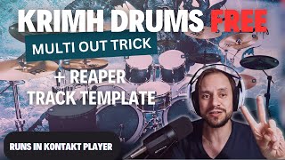 Multi Out Trick for Krim Drums Free and Kontakt Player [upl. by Annayd798]