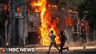 Dozens killed in Bangladesh protests calling for prime minister to resign [upl. by Ainival]