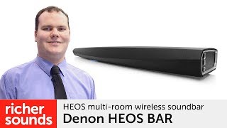 Denon HEOS BAR  wireless TV soundbar  Richer Sounds [upl. by Marylin769]