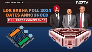 Lok Sabha Election Date 2024  Election Commission Announces Dates For Lok Sabha Poll 4 State Polls [upl. by Renelle]