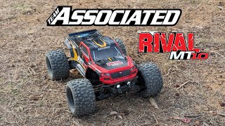 Team Associated Rival Mt10 V2 3s bash with drone footage [upl. by Sibelle957]