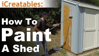 How To Build A Lean To Shed  Part 10  Painting [upl. by Appleby]