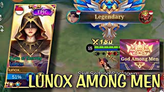 LUNOX GAMEPLAY GOD AMONG MEN IS HERE  LUNOX BEST BUILD 2022  LUNOX TUTORIAL  MOBILE LEGENDS [upl. by Ettennad]