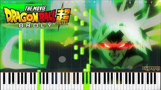 BROLYS RAGE AND SORROW  Dragon Ball Super  Broly OST Piano Tutorial Synthesia [upl. by Lune]