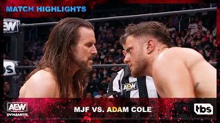 Adam Cole and MJF Go To The Limit  AEW Dynamite  TBS [upl. by Roque410]